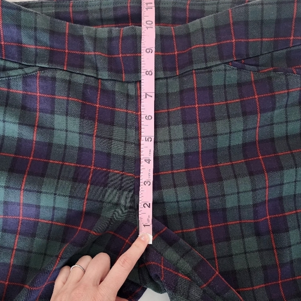 Croft & Barrow Plaid Pants Green Red Navy Christmas Holiday 10 - Picture 12 of 14